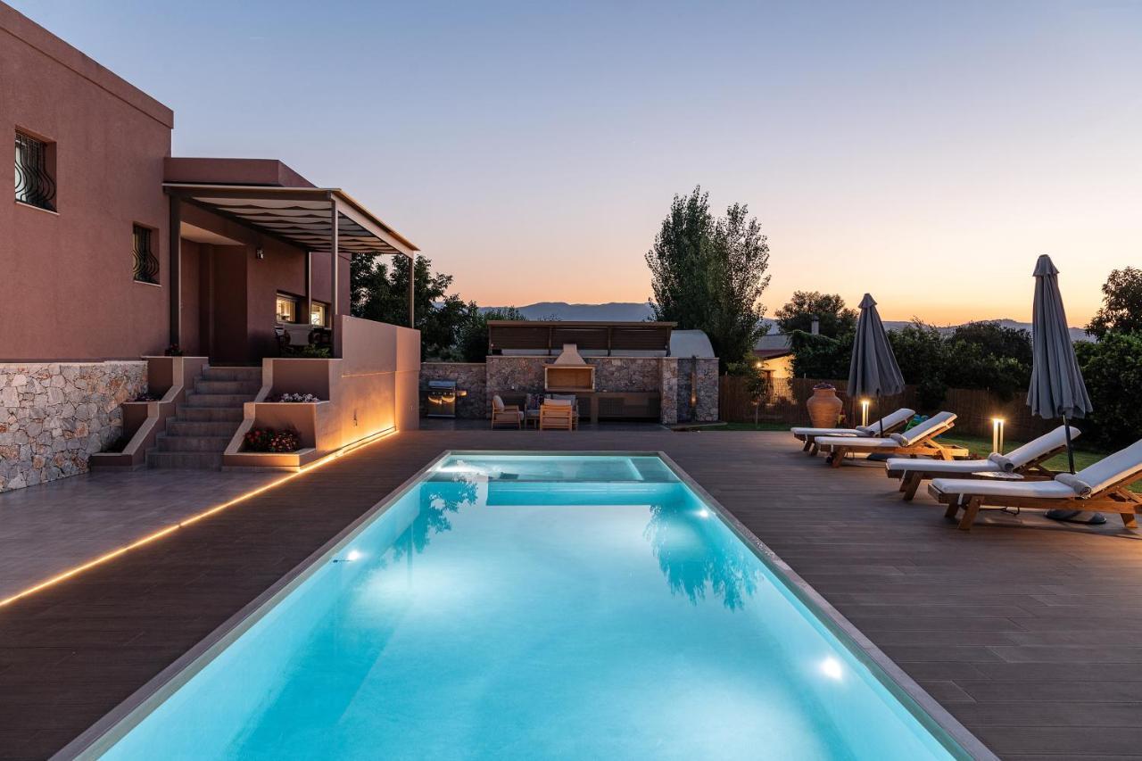 Agia  Villa Enny, 3 Bd With Private Heated Pool מראה חיצוני תמונה
