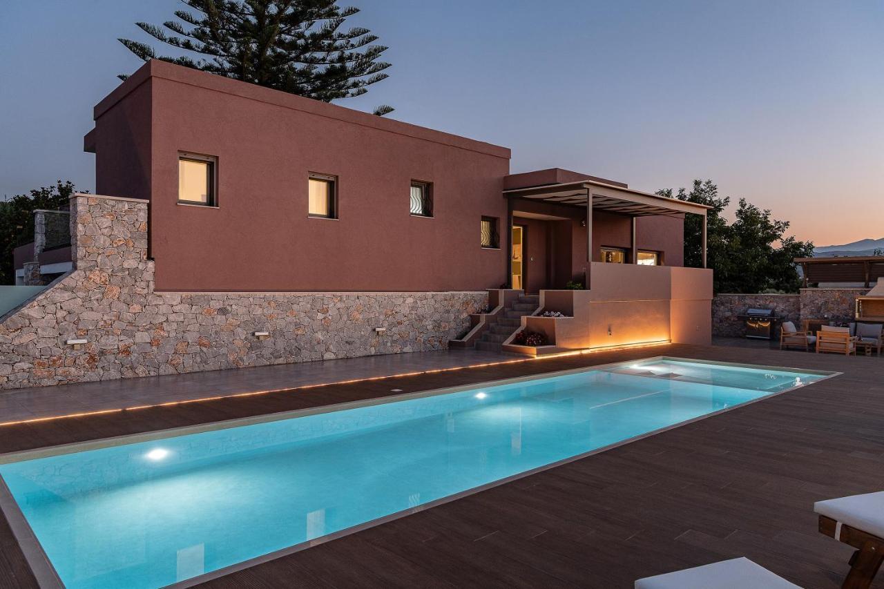 Agia  Villa Enny, 3 Bd With Private Heated Pool מראה חיצוני תמונה