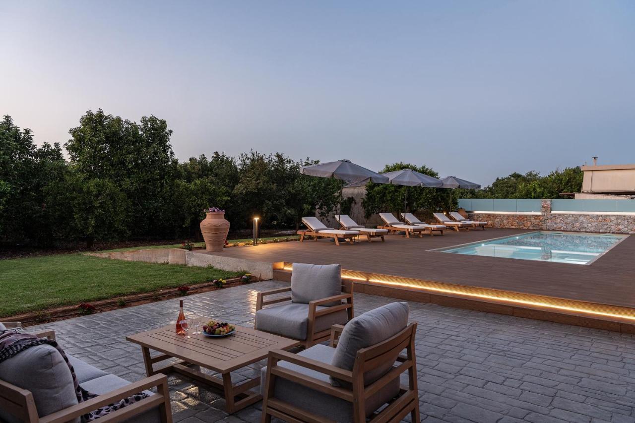 Agia  Villa Enny, 3 Bd With Private Heated Pool מראה חיצוני תמונה
